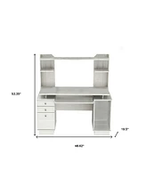 Modern Computer Desk with 3 Drawers – Sleek Home Office Workstation