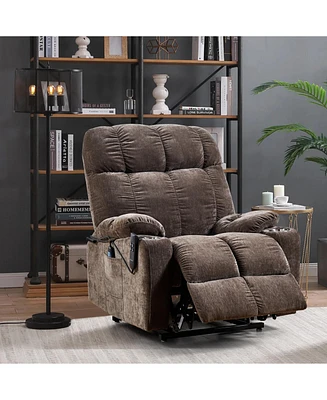 Liyasi Dual Motor Lift Recliner w/ Heat & Massage