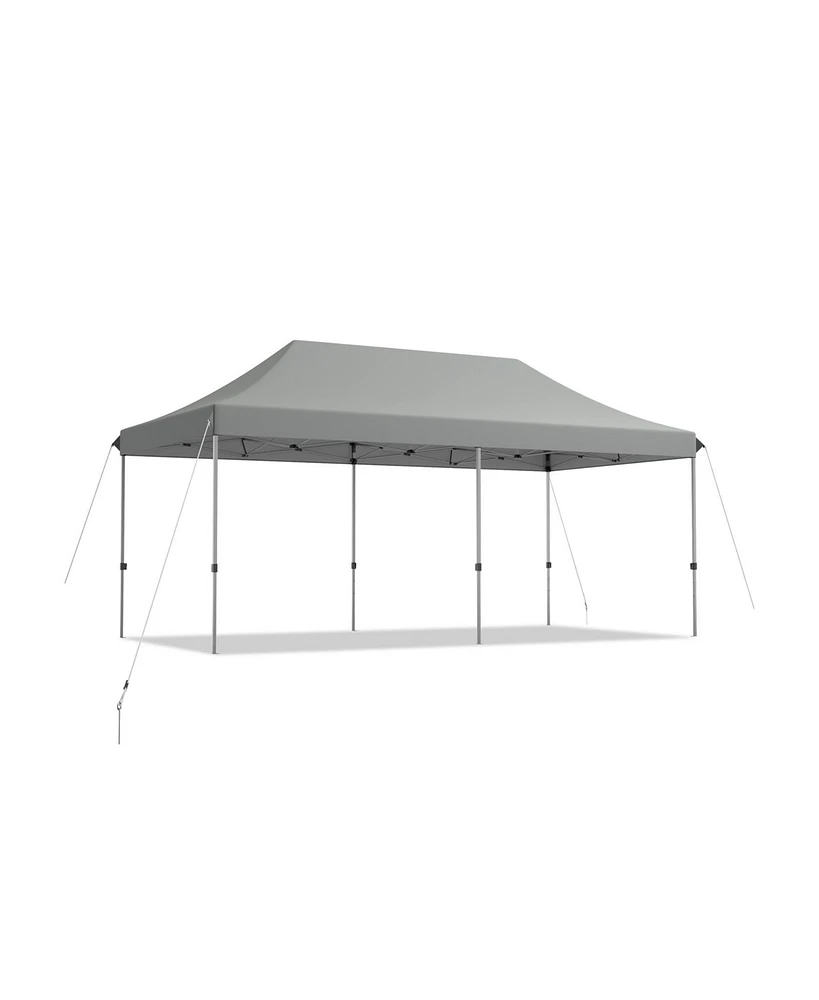 10 x 20 Feet Adjustable Folding Heavy Duty Sun Shelter with Carrying Bag