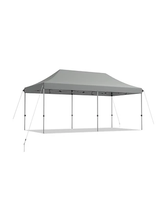 10 x 20 Feet Adjustable Folding Heavy Duty Sun Shelter with Carrying Bag