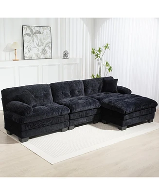 L-Shaped Sectional Sofa Sleeper Couch