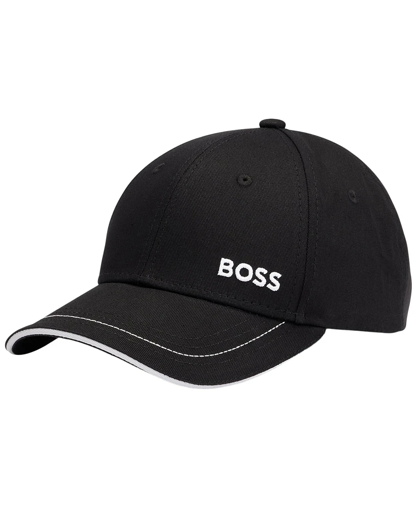 Boss by Hugo Men's Logo Detail Cotton-Twill Cap