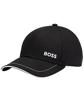 Boss by Hugo Men's Logo Detail Cotton-Twill Cap