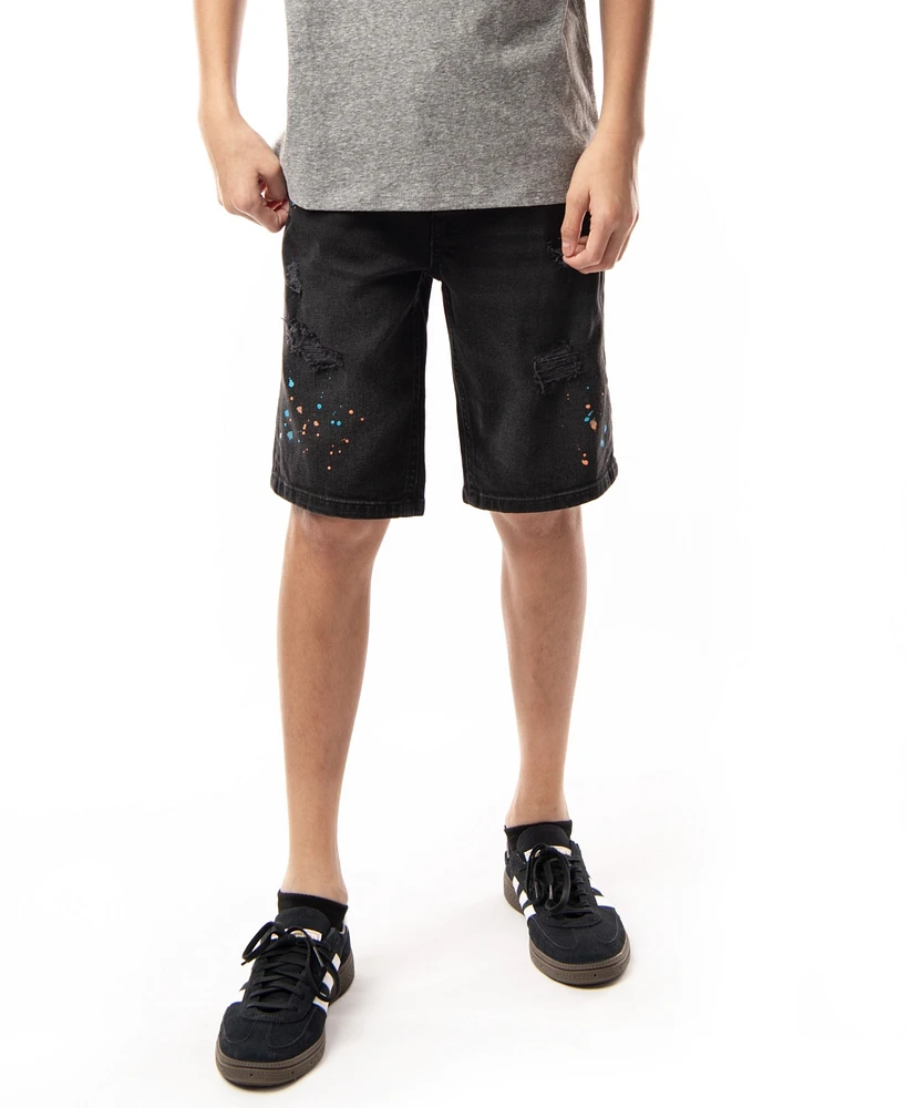 Ring of Fire Big Boys Revolve Stretch Denim Shorts