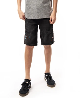 Ring of Fire Big Boys Revolve Stretch Denim Shorts