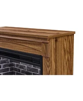 28 inch Tv media entertainment center With electric fireplace