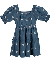 Rare Editions Big Girls Daisy Embroidered Dress