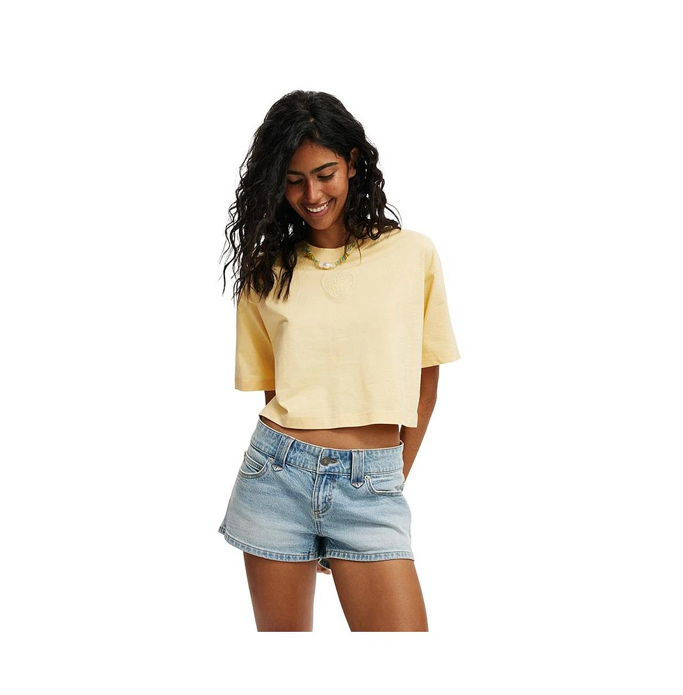 Cotton On Women's The Cropped Boxy Graphic Tee