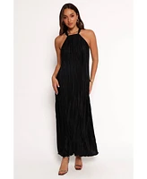 Petal and Pup Women's Melody Plisse Halter Maxi Dress