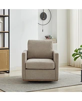 30.7" Swivel Accent Chair - Taupe