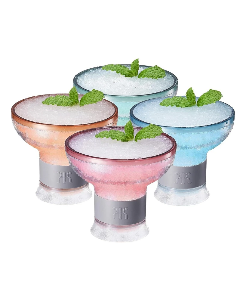 The Wine Savant Frozen Chiller Cocktail Glasses, Set of 4