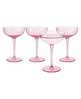 The Wine Savant Classic Coupe Glasses, Set of 4