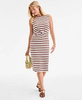On 34th Womens Twist Front Knit Midi Dress Tyllee Fisherman Sandals Beaded Hobo Bag Jewelry Exclusively At Macys