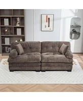 Chenille Sectional Sofa Sleeper