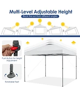 10 x 10 Feet Foldable Outdoor Instant Pop-up Canopy with Carry Bag