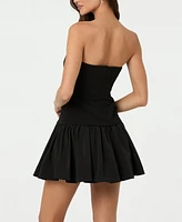 Astr the Label Women's Strapless Drop Waist Dress