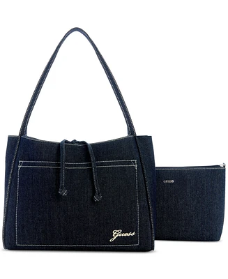 Guess Damira 2-in-1 Denim Tote Bag