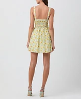 Astr the Label Women's Ruched Cotton Mini Dress