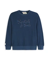 Scotch & Soda Big Boys Embroidered Crewneck Sweatshirt