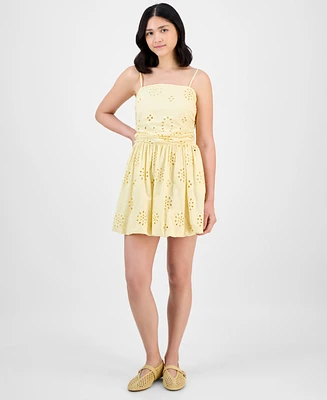 And Now This Women's Eyelet Tube Mini Dress, Exclusively at Macy's