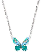 Kendra Scott Mixed Stone Butterfly Pendant Necklace, 16" + 3" extender