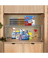 Simple Deluxe Heavy Duty 1-Shelf Shelving, Adjustable Storage Units, Steel Organizer Wire Rack, 30" W x 14" D x 15" H, Chrome