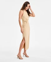 Bar Iii Women's Twist-Front Midi Dress, Exclusively at Macy's