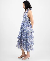 En Saison Women's Odessa Printed Tiered Maxi Dress