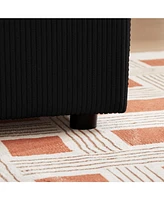 Modular Corduroy Sofa with Ample Storage and Customizable Design