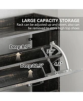 Shoe Cabinet, Entry Home Shoe Cabinet, Entrance Balcony Storage Cabinet, Large Capacity Shoe Rack, Grey