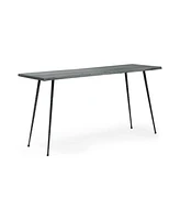 Streamdale Furniture Modern Industrial Acacia Wood Console Table with Live Edge
