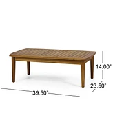 Willowbrook Acacia Wood Loveseat And Coffee Table Set