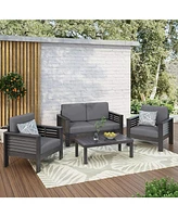 4 Seater Outdoor Lounge Chair Set