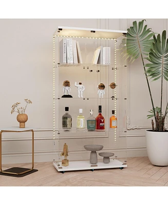 Tempered Glass Cabinet w/ Led