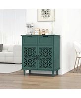 2 Door 2 Drawer Cabinet, American Furniture, Suitable for Bedroom, Living Room, Study
