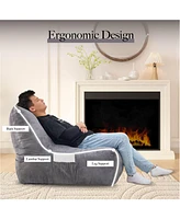 Cozy Inflatable Bean Bag Chair with High-Density Foam for Comfort