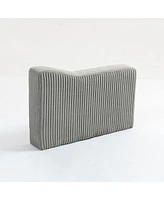 Gray Modular Sofa Arm/Back Module