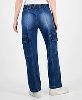 Madden Girl Juniors' High-Rise Cargo Skater Jeans