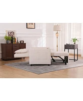 Sleeper Chair 3-in-1 Convertible Chair Bed Pull Out Sleeper Chair Beds Adjustable Single Armchair Sofa Bed with Usb Ports, Side Pocket