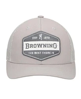 Browning Men's Gray Sideline Trucker Adjustable Hat