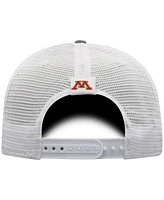 Top of the World Men's Gray/White Minnesota Golden Gophers Victory Baseline Trucker Adjustable Hat