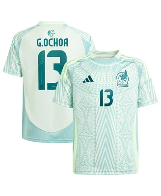 Adidas Big Boys and Girls Guillermo Ochoa Green Mexico National Team 2024 Away Replica Player Jersey