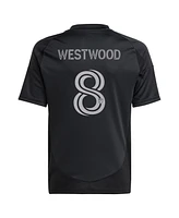 Adidas Big Boys and Girls Ashley Westwood Black Charlotte Fc 2025 Fortress Kit Replica Player Jersey