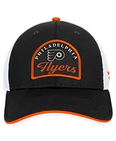 Fanatics Men's Black/White Philadelphia Flyers Fundamental Adjustable Hat