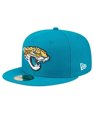 New Era Men's Teal Jacksonville Jaguars Main 59FIFTY Fitted Hat