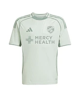 Adidas Big Boys and Girls Light Green Fc Cincinnati 2025 One Planet Pre-Match Jersey