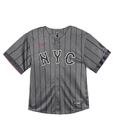 Nike Baby Boys and Girls Gray New York Mets 2024 City Connect Limited Jersey