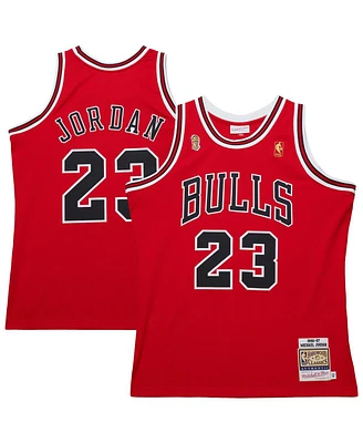 Mitchell & Ness Men's Michael Jordan Red Chicago Bulls 1996/97 Throwback Authentic Jersey