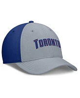 Nike Men's Gray/Royal Toronto Blue Jays Rise Swoosh Performance Flex Hat