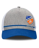 Fanatics Men's Heather Gray Fc Cincinnati Low Block Trucker Adjustable Hat